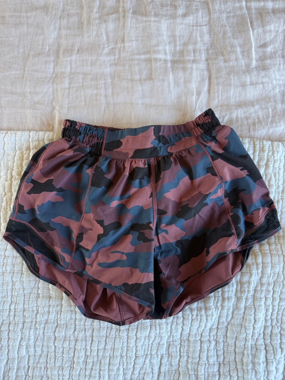 Lululemon Women’s Pink Camo Athletic Shorts
